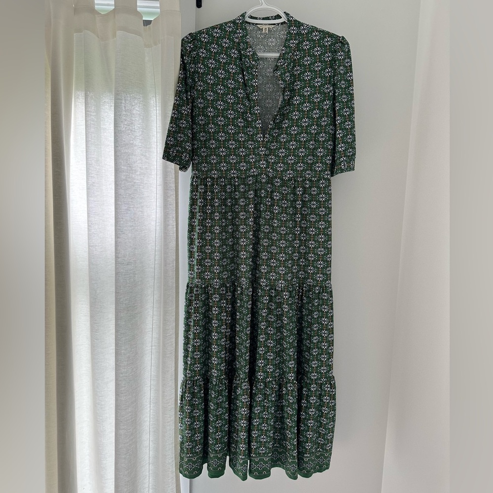 Button front midi dress